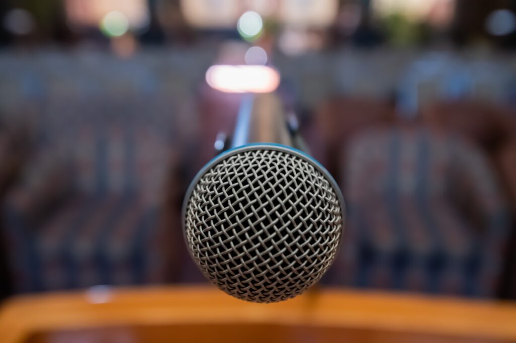 microphone, mic, conference