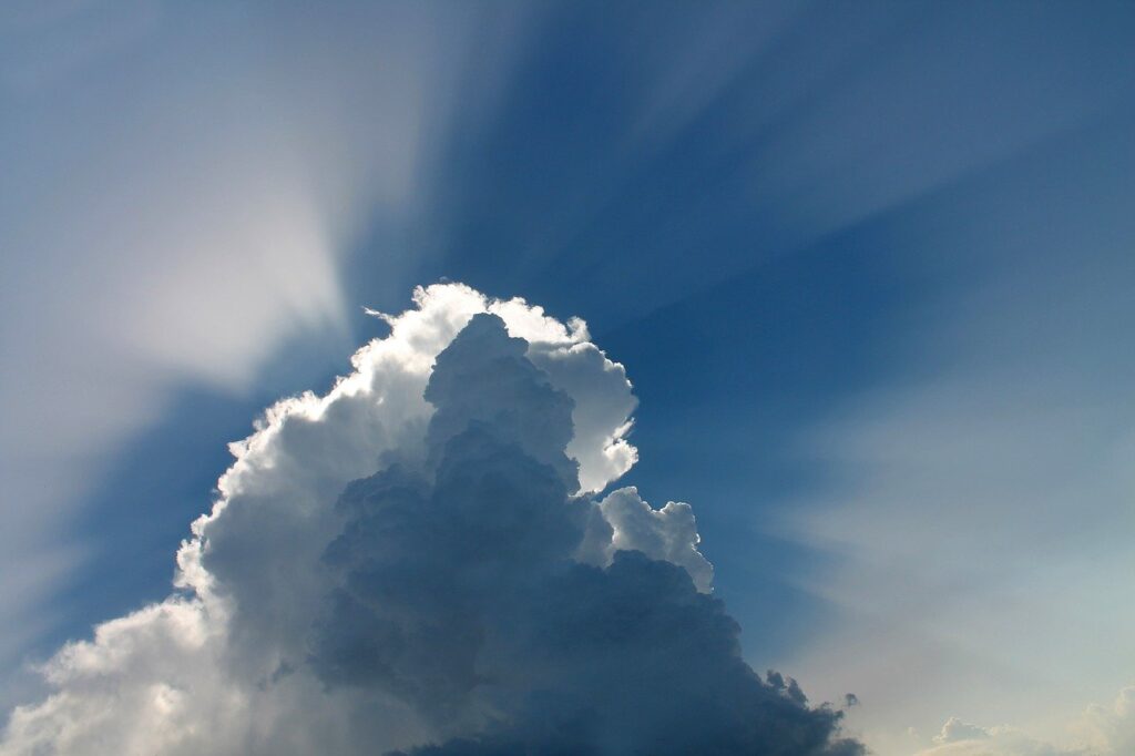 cloud, sky, blue sky