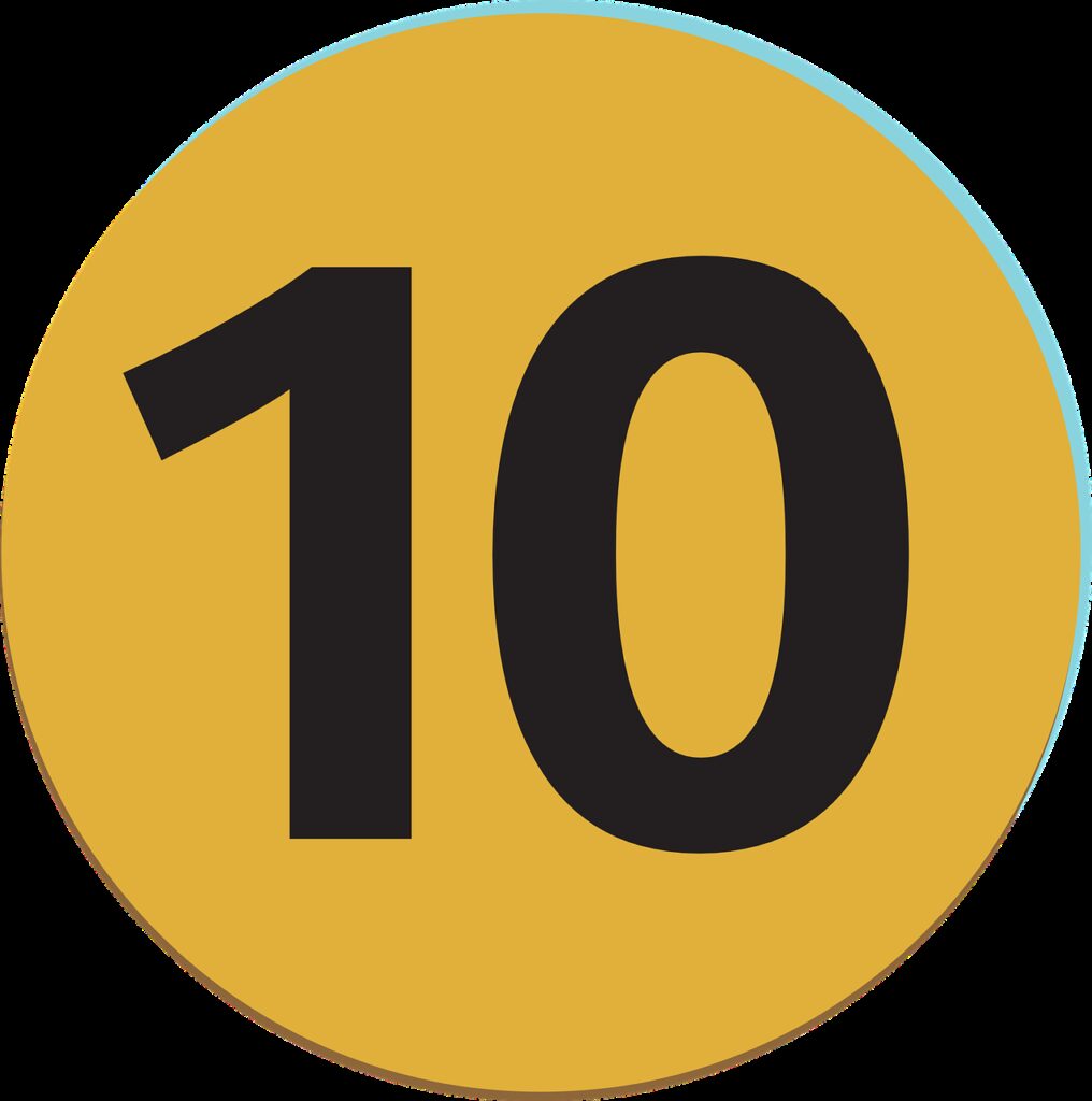 number, ten, mark