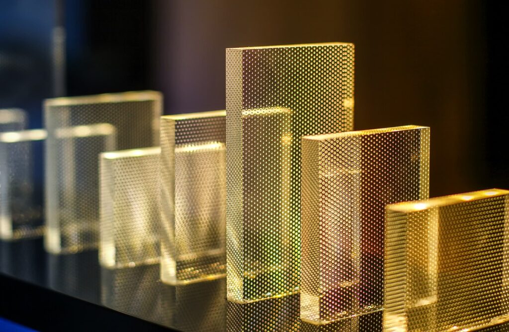 plexiglas, colorful, detail