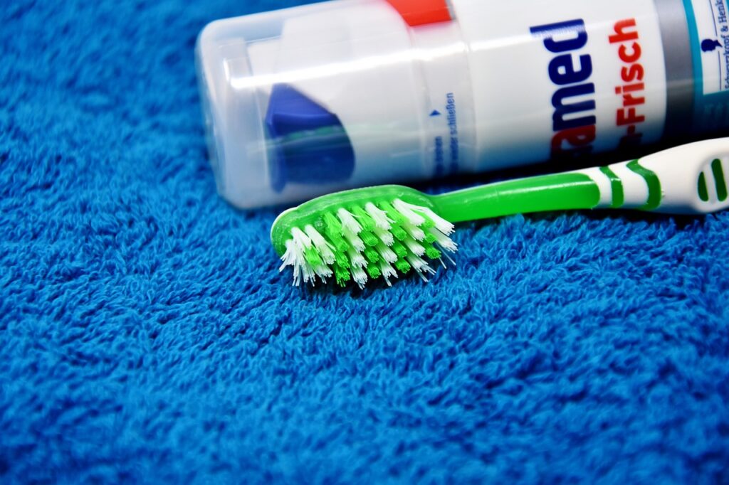toothbrush, toothpaste, bristles