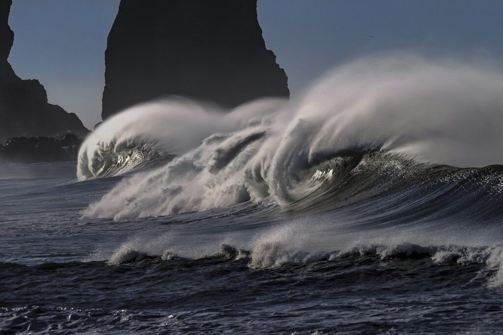 wave, water, sea