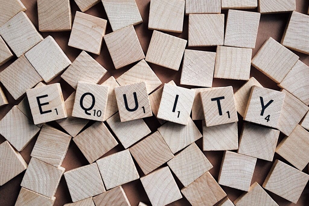 equity, fairness equitable, letters