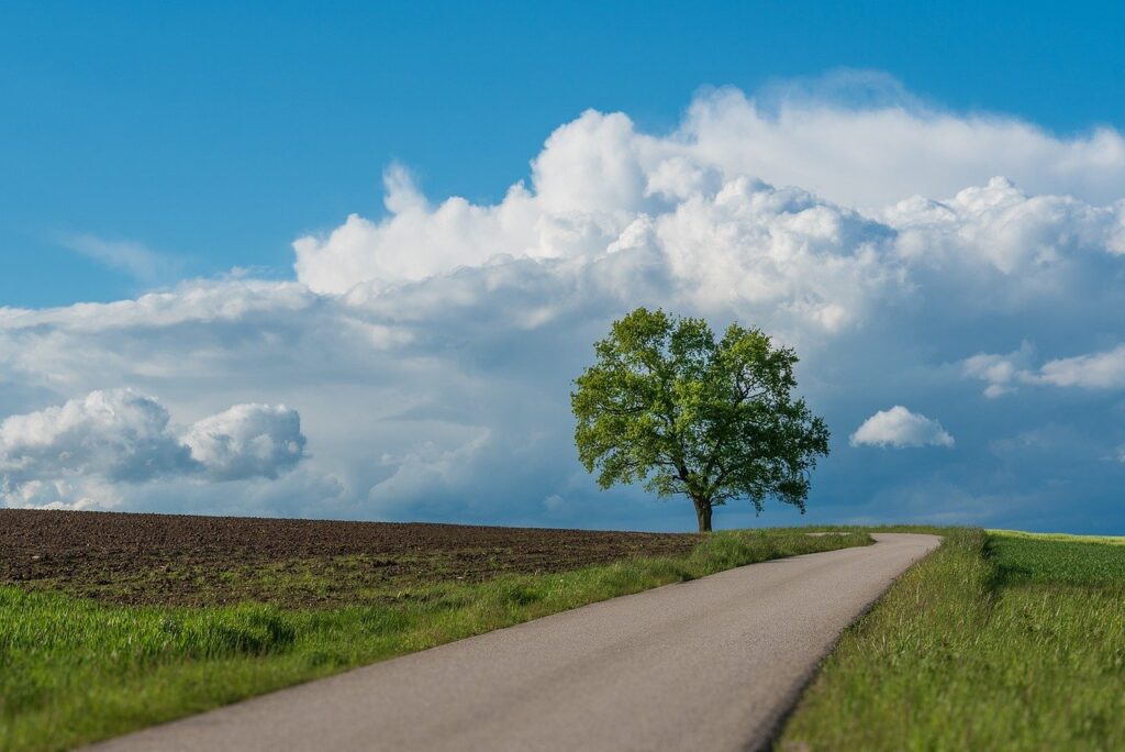 landscape, clouds, sky