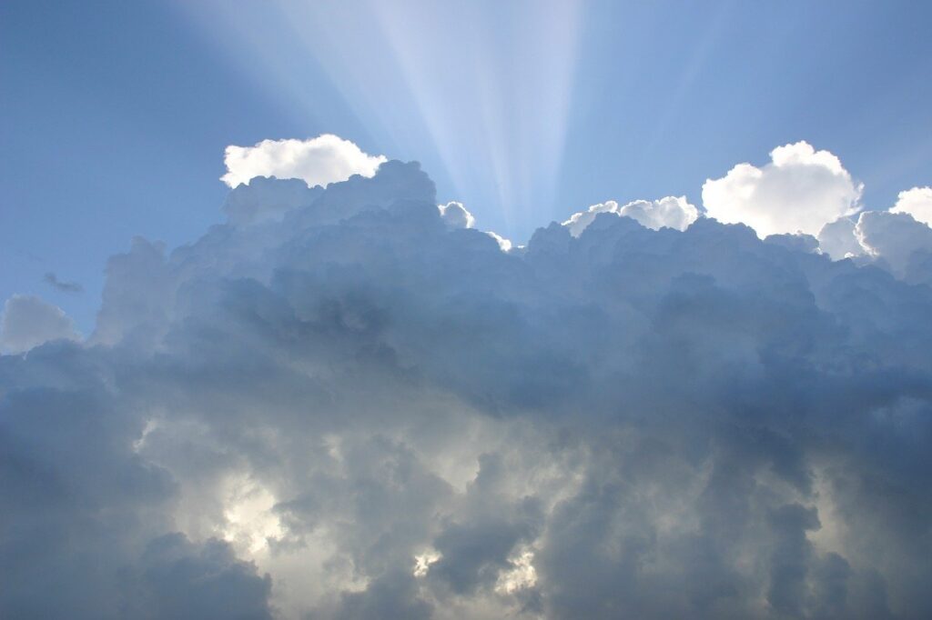 sky, clouds, sunlight