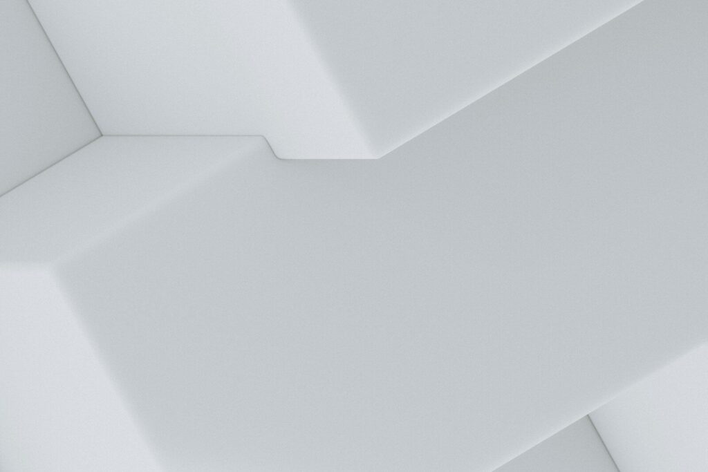 Abstract geometric shapes with clean lines and shadows